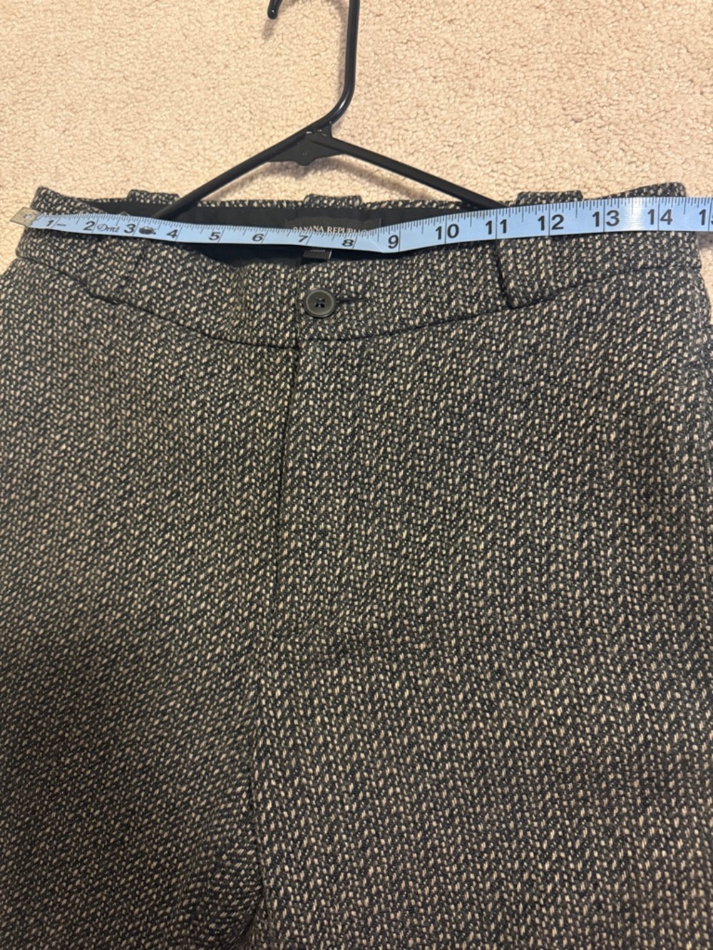 Banana Republic 6L Textured Tailored Trousers Office Siren Corporate Chic Pants - Picture 7 of 8